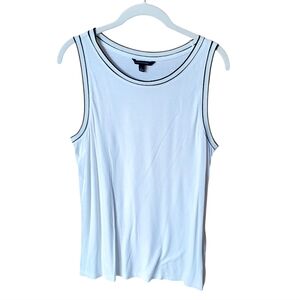 Banana Republic White Tank Courtside Tennis L